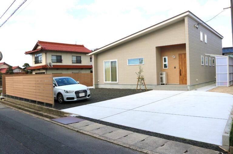 益田市 駐車場拡張工事 外構施工事例