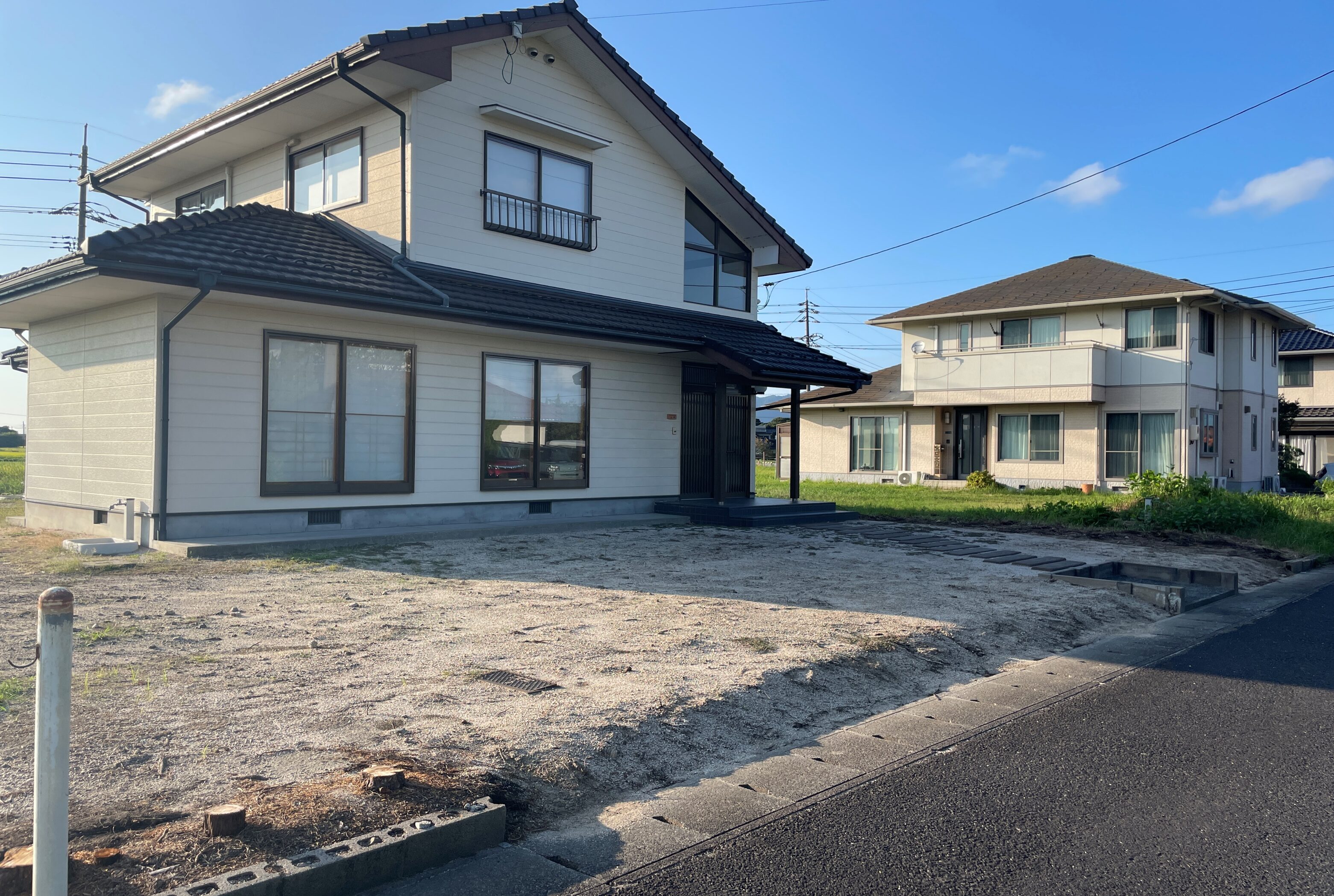 益田市 外構リフォーム 段差があり通行しにくいアプローチ