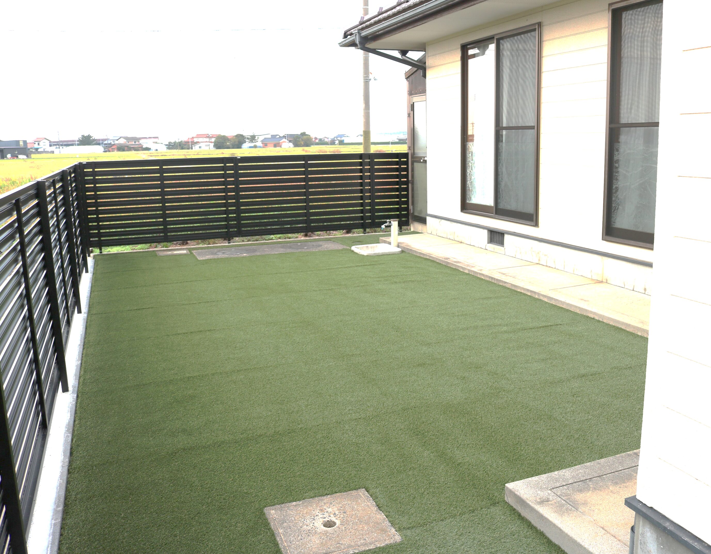 益田市 外構リフォーム 安全で使いやすくなったアプローチと庭