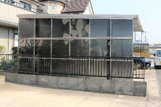 益田市で施工したソルディーポートのカーポート