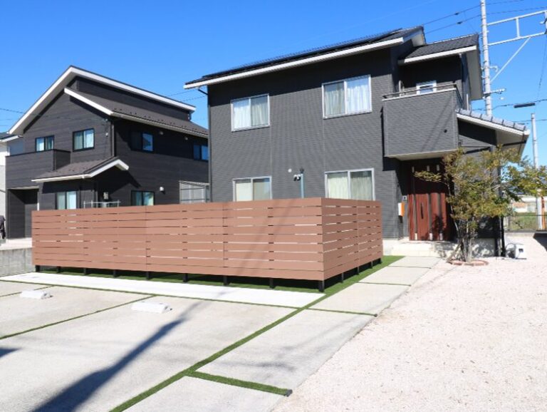 益田市 外構工事 駐車場拡張後の施工事例