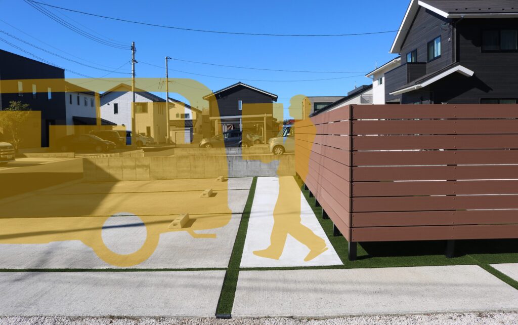 益田市 外構リフォーム プライバシーを守る目隠しフェンス設置